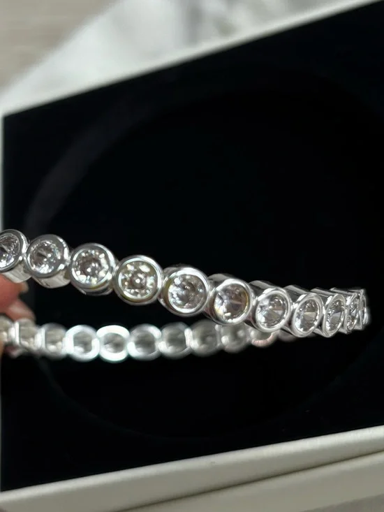 Lisa Gozlan Silver mini round jewel mixer size 6 bracelet - Picture 5 of 5